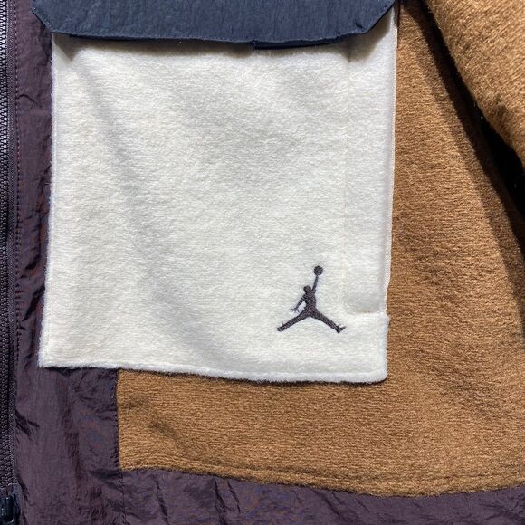 Nike Air Jordan Cozy Girl Jacket Coat Wool Blend Women’s Large Colorblock Boxy - Picture 7 of 11